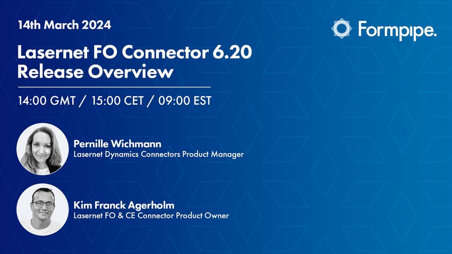 Webinar: Lasernet FO Connector 6.20 Release Overview