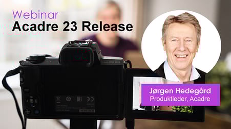 Webinar: Acadre 23 release