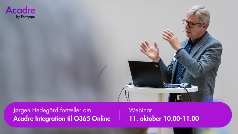 Webinar: Acadre integration til O365 Online